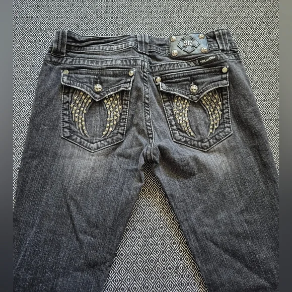 Miss Me Black Skinny Jeans Size 30 - Picture 7 of 10